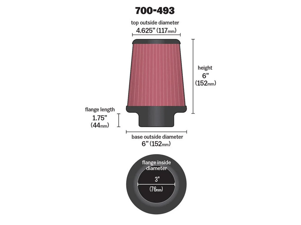 AIRAID Air Filter - 6" x 6" - Image 2