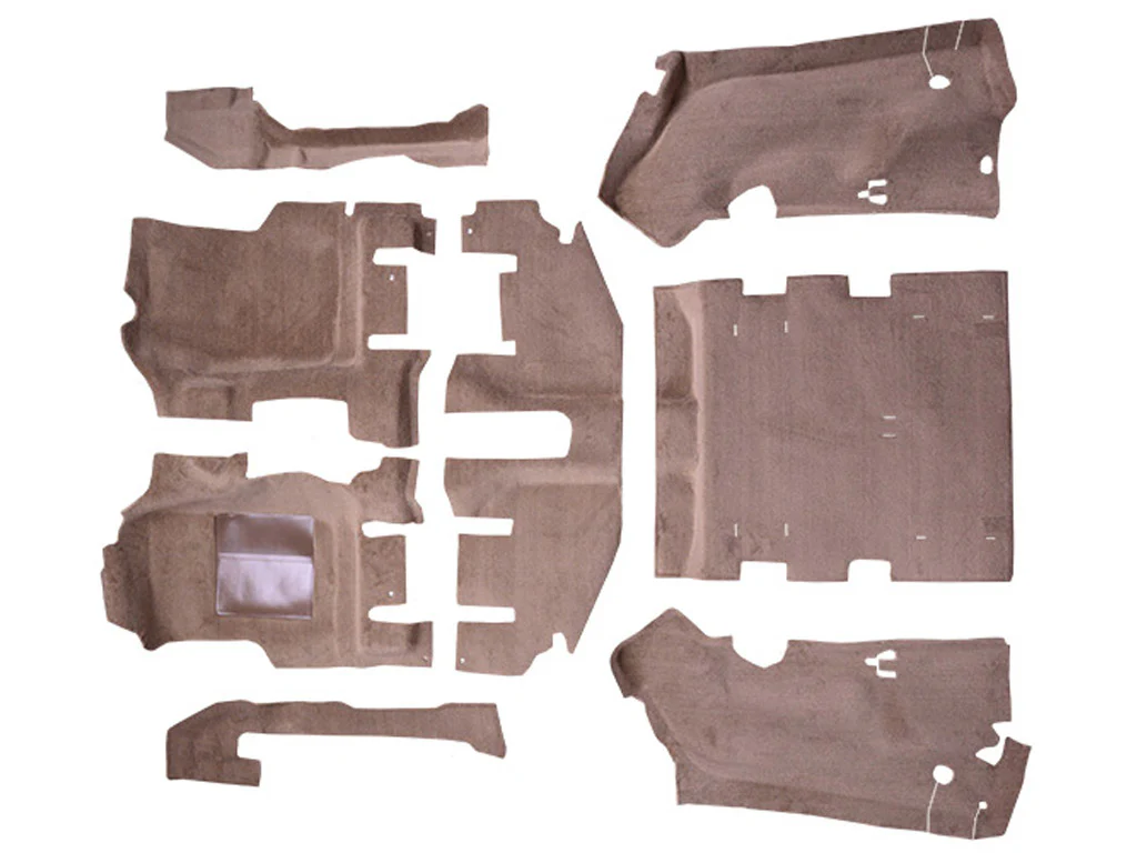 Auto Custom Carpet Complete Replacement Kit with Mass Backing for '03-06 Jeep TJ Wrangler with Long Console