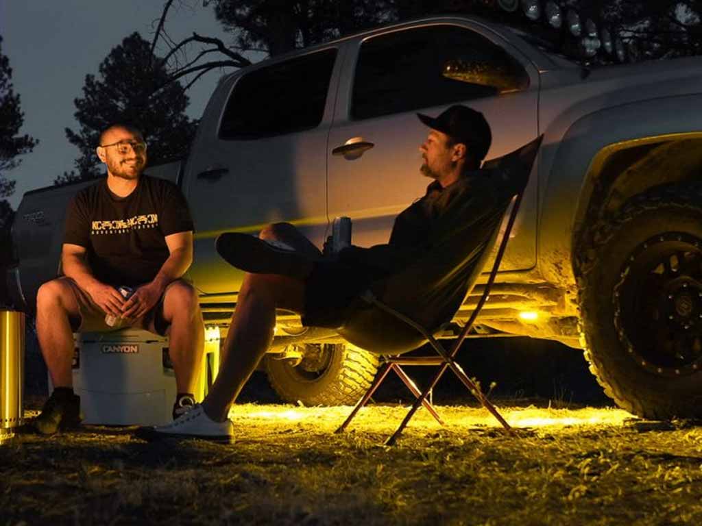 KC HiLiTES Cyclone V2 LED - Rock Light - 6-Light System - Amber - 5W Flood Beam - Image 2