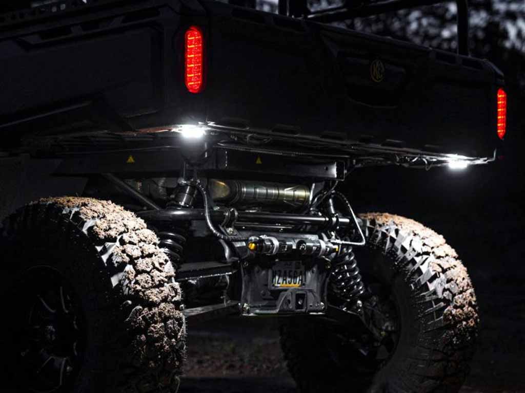 KC HiLiTES Cyclone V2 LED - Rock Light - 6-Light System - Clear - 5W Flood Beam - Image 2