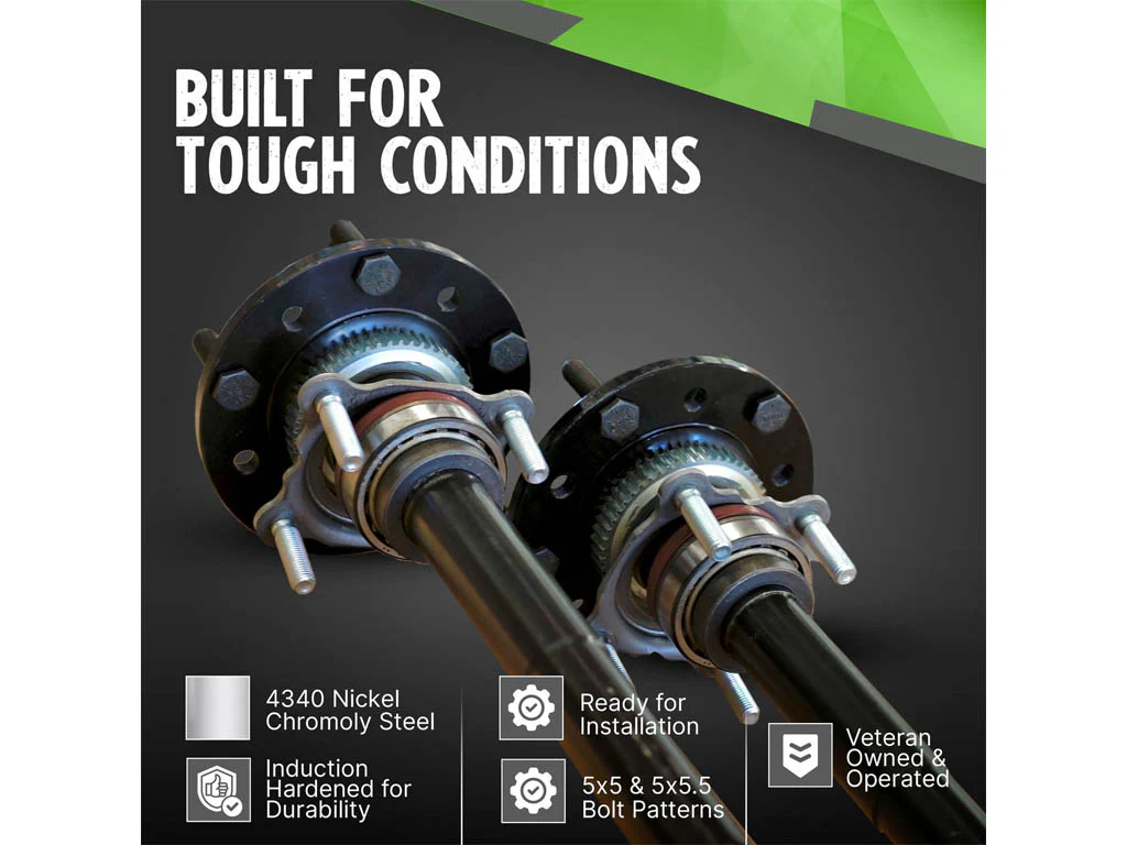 Revolution Gear 2007-18 Wrangler JK Rubicon Dana 44 4340 Chromoly 32 Spline Discovery Series Rear Axle Kit - Image 3
