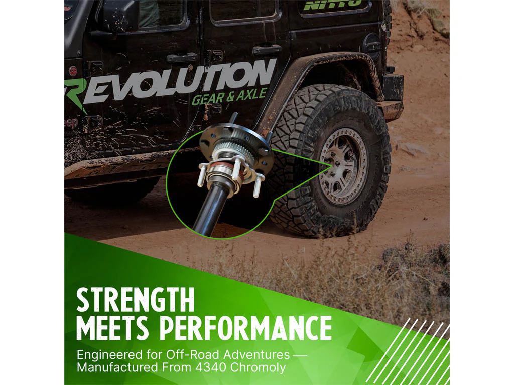 Revolution Gear 2007-18 Wrangler JK Rubicon Dana 44 4340 Chromoly 32 Spline Discovery Series Rear Axle Kit - Image 4