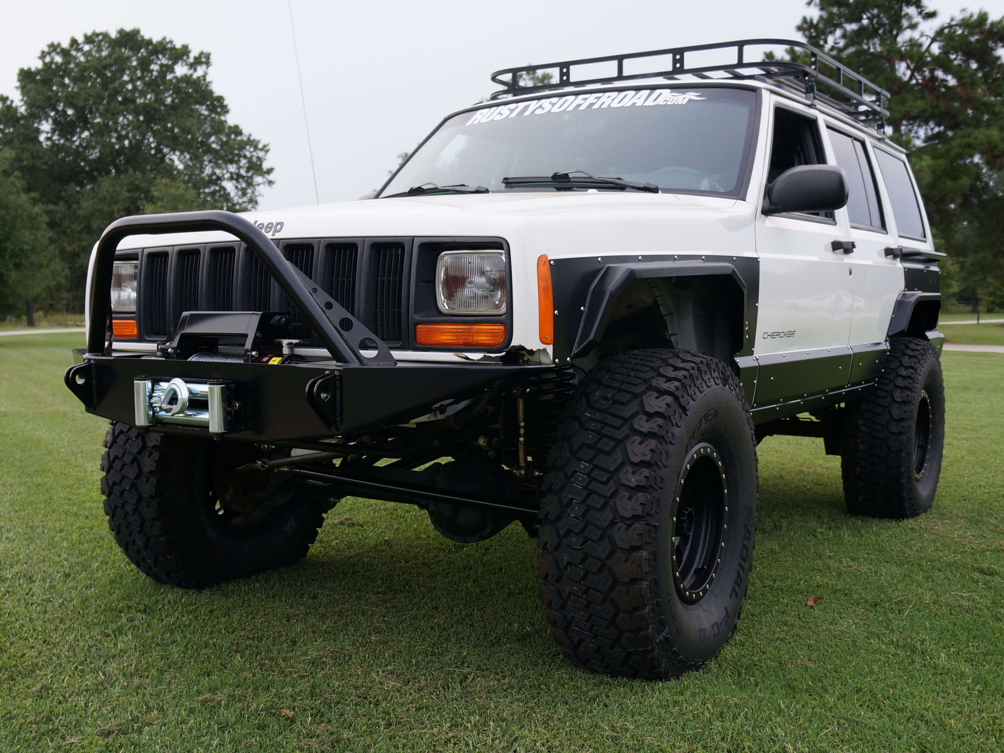 Rusty's Bumper - Front Trail Bumper w/ Upright Winch Mount - XJ - Image 8