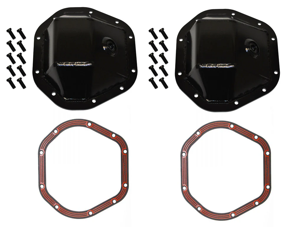 Rusty's Dana 44 Front / Dana 44 Rear Diff Covers + Lube Locker Gaskets Package