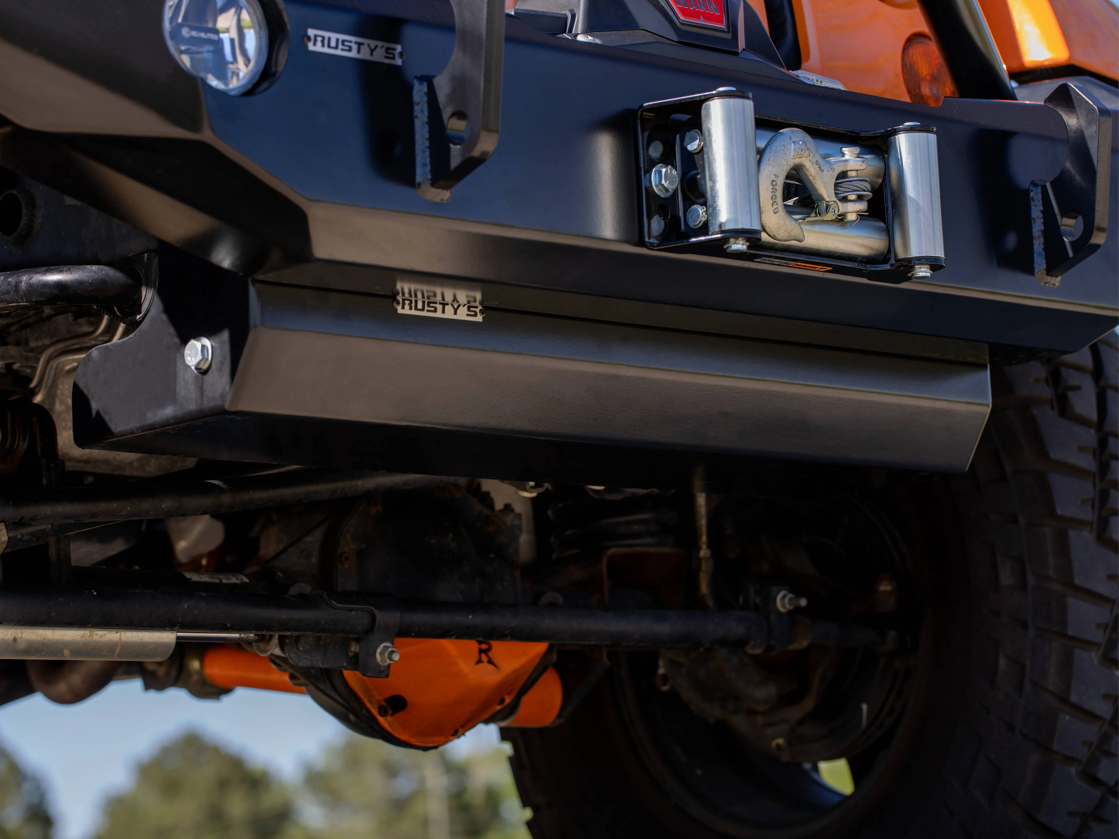 Rusty's Factory Front Bumper Skid Plate- JK Wrangler - Image 2