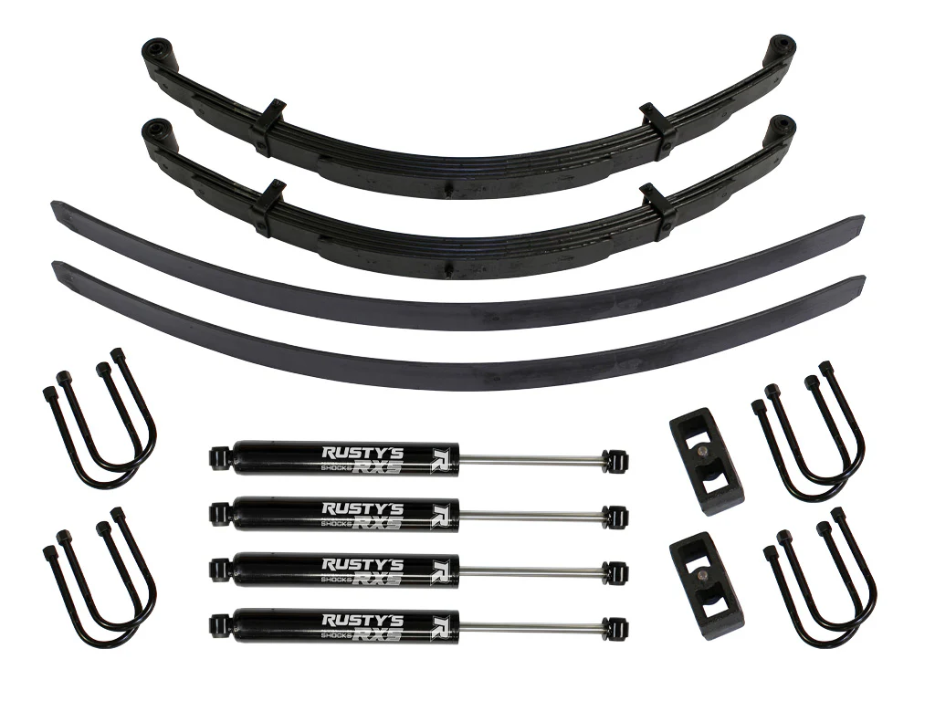 Rusty's FSJ 3.5" - 4" Full Size Add-A-Leaf Lift Kit - Image 2