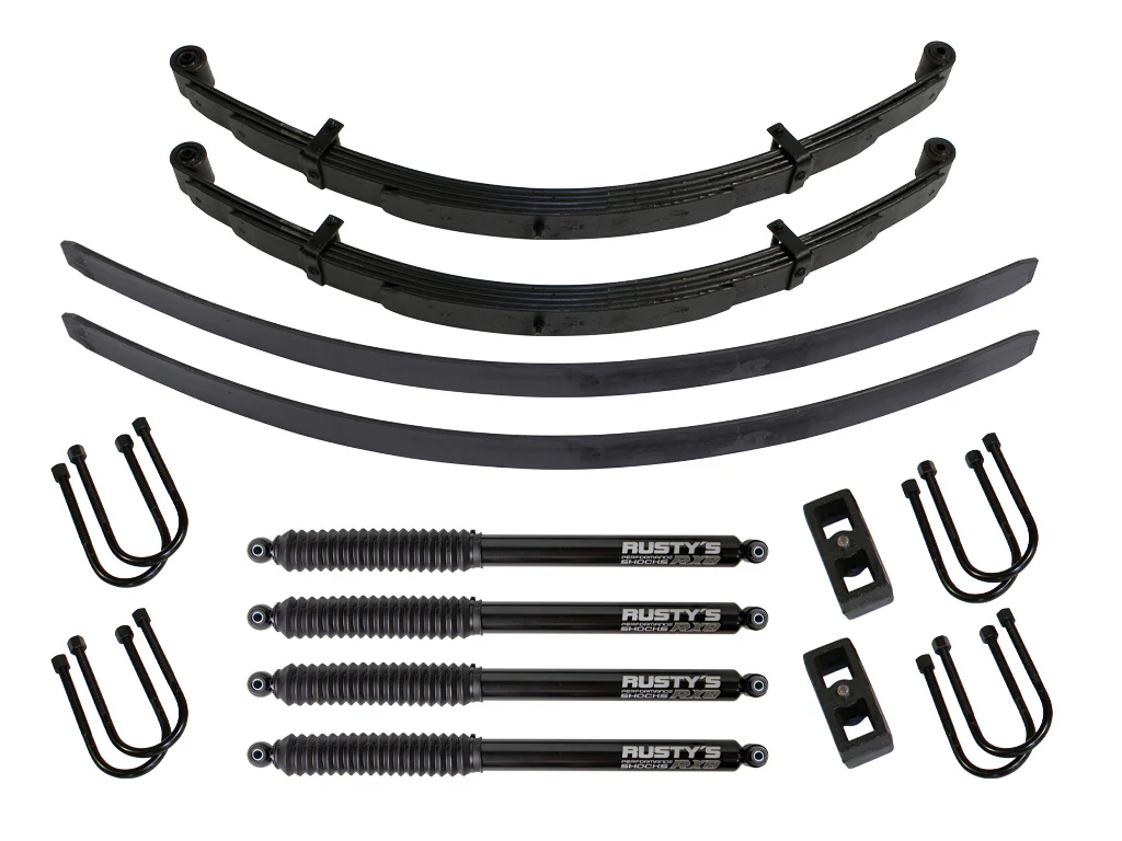 Rusty's FSJ 3.5" - 4" Full Size Add-A-Leaf Lift Kit - Image 3