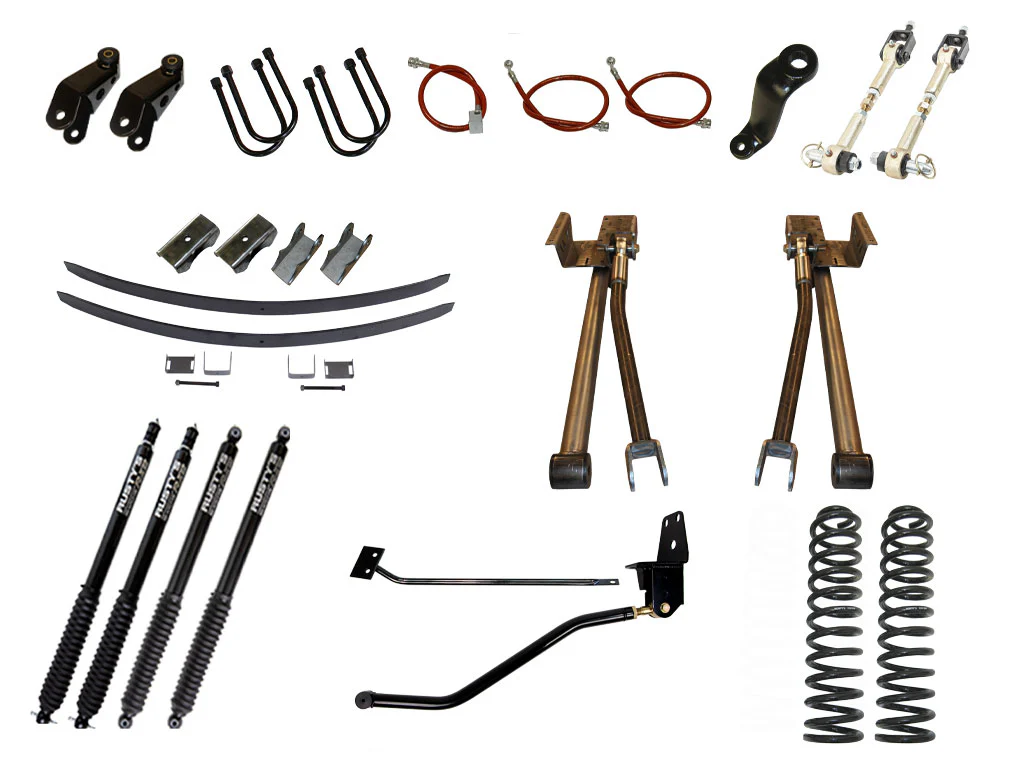 Rusty's MJ Comanche 8" Long Travel Kit w/ Spring Over Conversion - Image 12