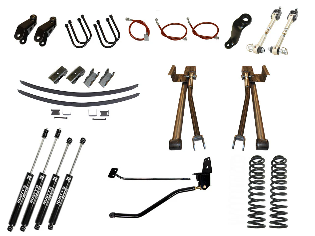 Rusty's MJ Comanche 8" Long Travel Kit w/ Spring Over Conversion - Image 8