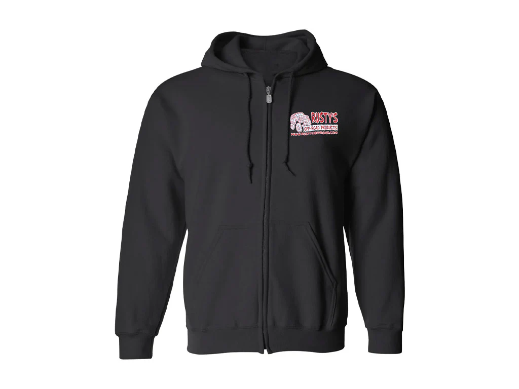 Rusty's Vintage Logo Zip-Up Pullover Hoodie
