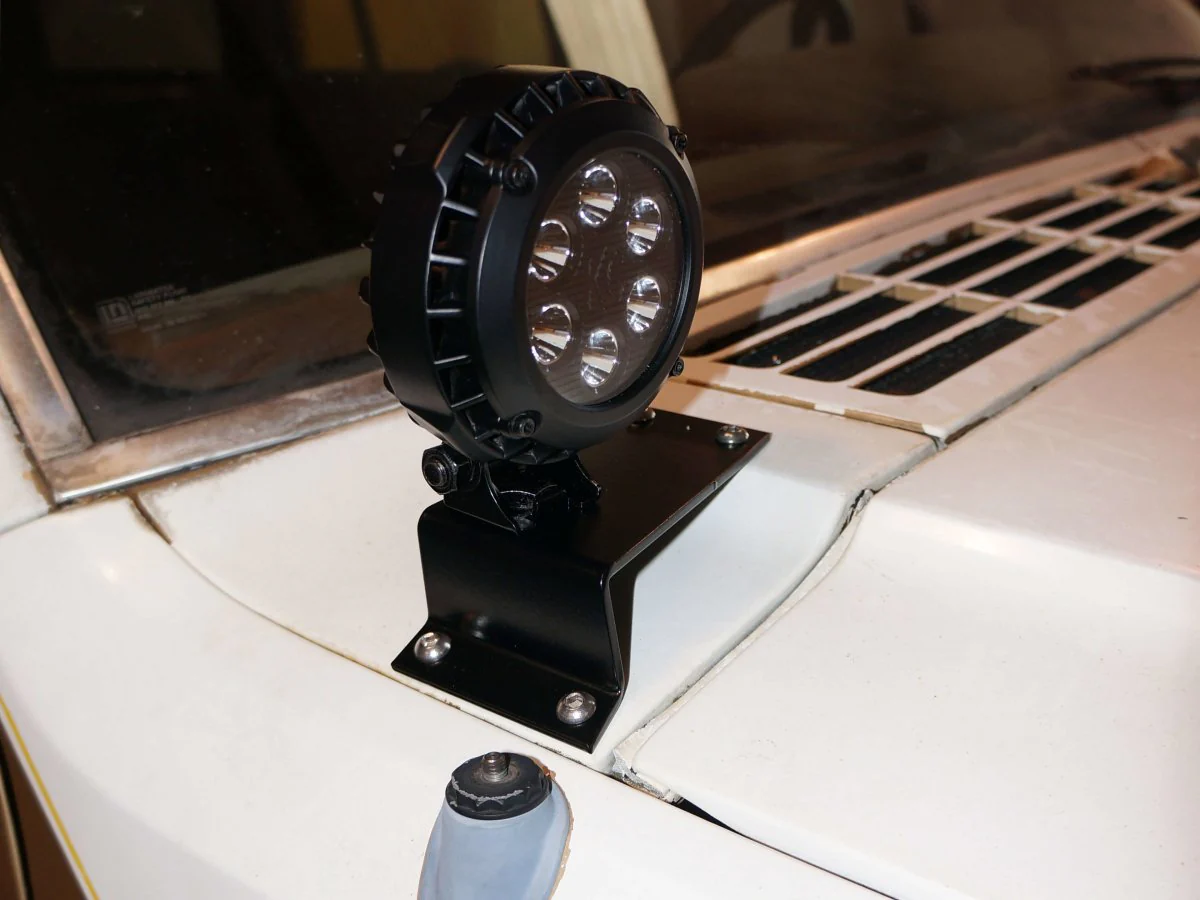 Rusty's Windshield Cowl Light Mounts - XJ Cherokee - Image 3