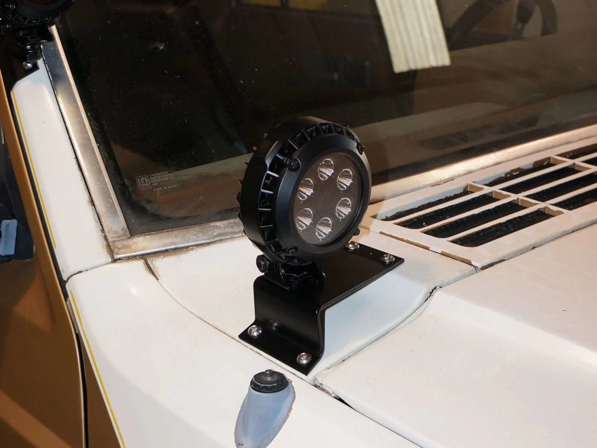 Rusty's Windshield Cowl Light Mounts - XJ Cherokee - Image 4