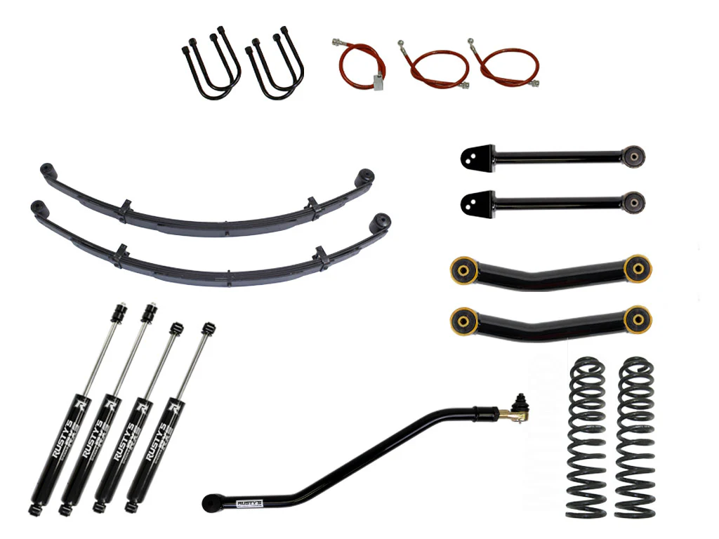 Rusty's XJ Cherokee 3" Advanced Kit w/ Heavy Duty Spring Rate - Image 4