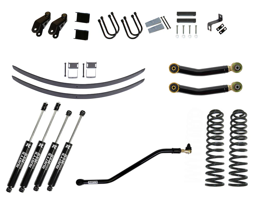 Rusty's XJ Cherokee 4.5" Add-A-Leaf Kit - Image 5