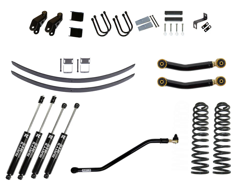 Rusty's XJ Cherokee 4.5" Add-A-Leaf Kit - Image 6