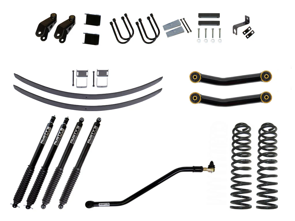 Rusty's XJ Cherokee 4.5" Add-A-Leaf Kit - Image 7