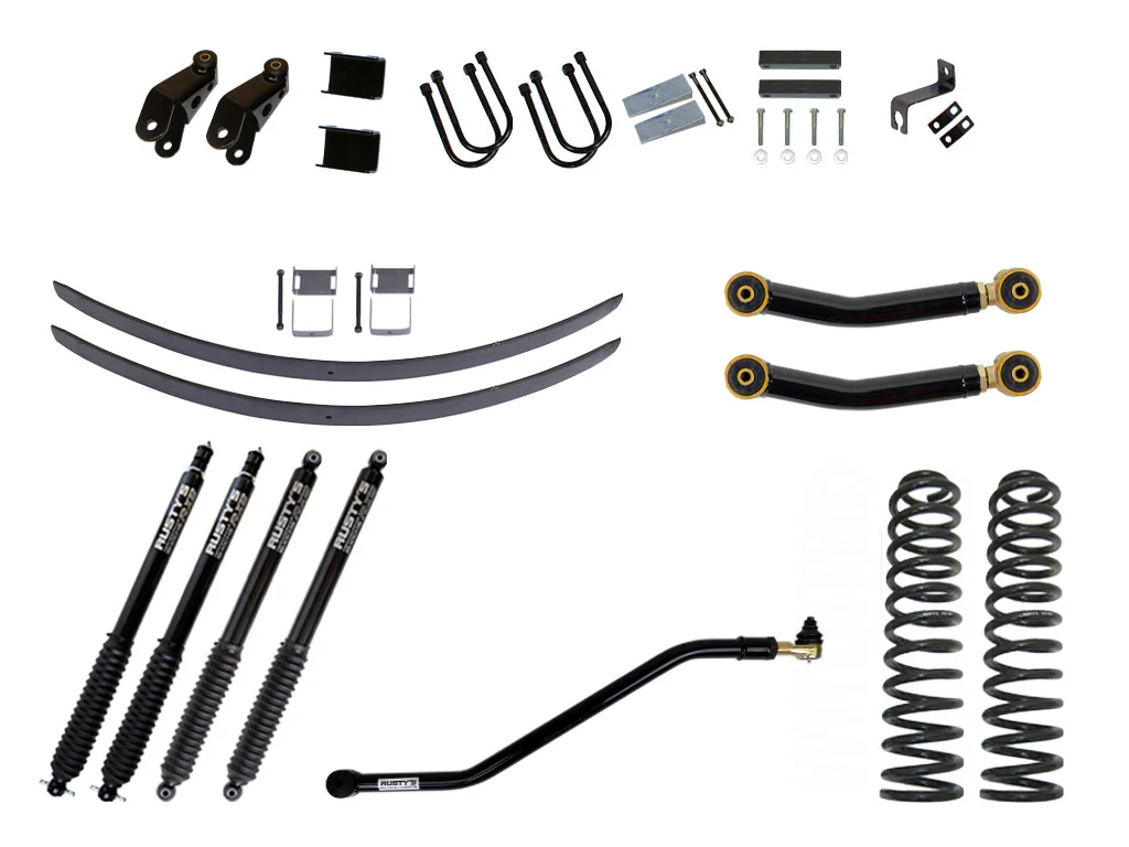 Rusty's XJ Cherokee 4.5" Add-A-Leaf Kit - Image 9