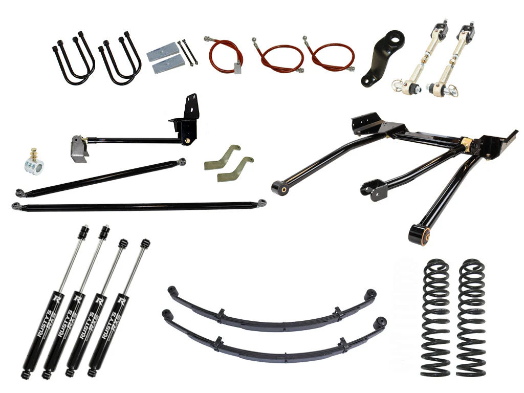 Rusty's XJ Cherokee 6.5" Long Travel Kit with Over-The-Knuckle Steering Conversion - Image 5