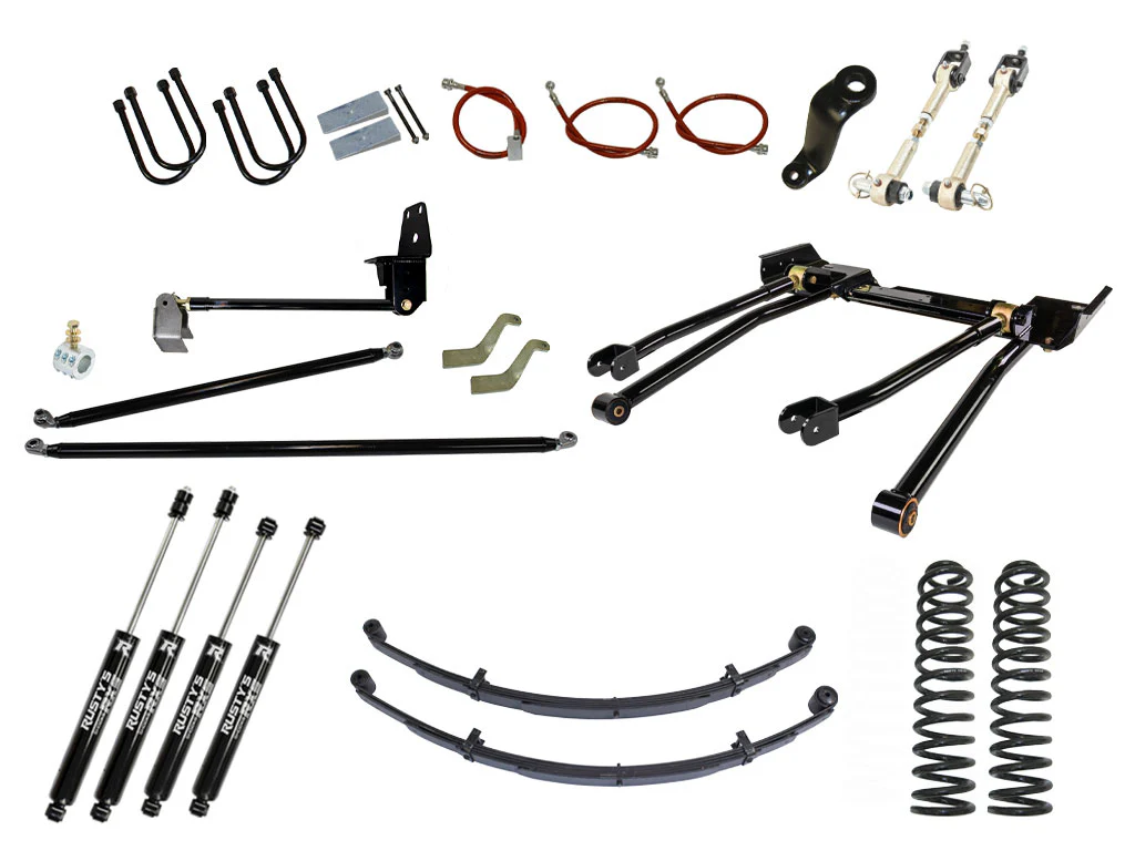 Rusty's XJ Cherokee 6.5" Long Travel Kit with Over-The-Knuckle Steering Conversion - Image 6