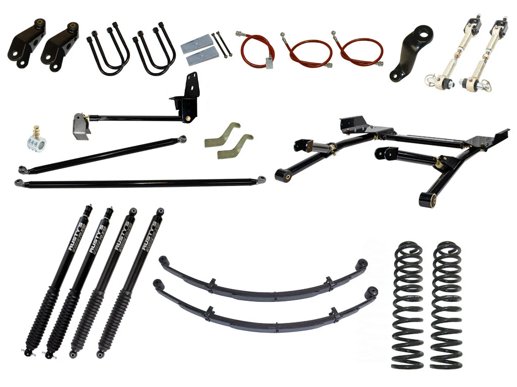 Rusty's XJ Cherokee 8" Long Travel Kit with Over-The-Knuckle Steering Conversion - Image 48