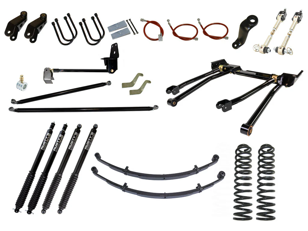 Rusty's XJ Cherokee 8" Long Travel Kit with Over-The-Knuckle Steering Conversion - Image 49