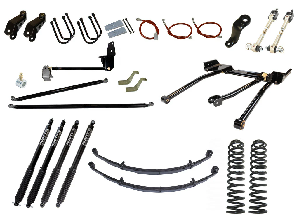 Rusty's XJ Cherokee 8" Long Travel Kit with Over-The-Knuckle Steering Conversion - Image 59