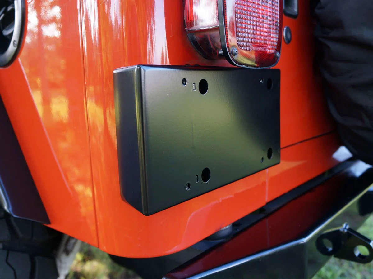 Rusty's Steel License Plate Bracket - TJ-LJ Wrangler - Image 2
